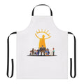 Retro gaming gamer apron featuring iconic characters and logos from classic point-and-click adventure games