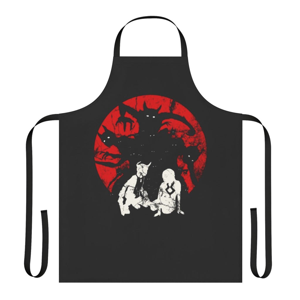 Retro gaming inspired apron featuring the Ico V2 design from the game Shadow of the Colossus.