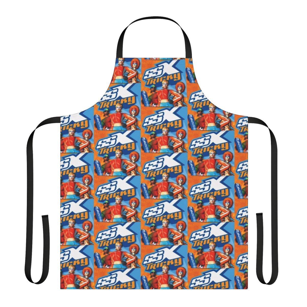 Retro-styled apron featuring the iconic SSX Tricky game logo and graphics