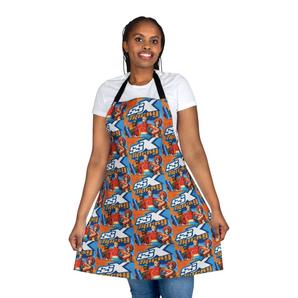 Retro-styled apron featuring the iconic SSX Tricky game logo and graphics