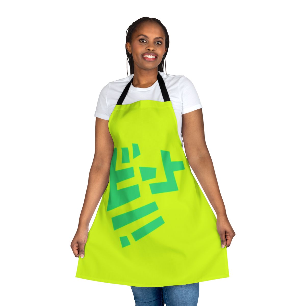 Retro gaming-inspired apron featuring the Jet Set Radio logo and design