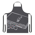 Retro-style apron featuring a Playstation 2 console graphic