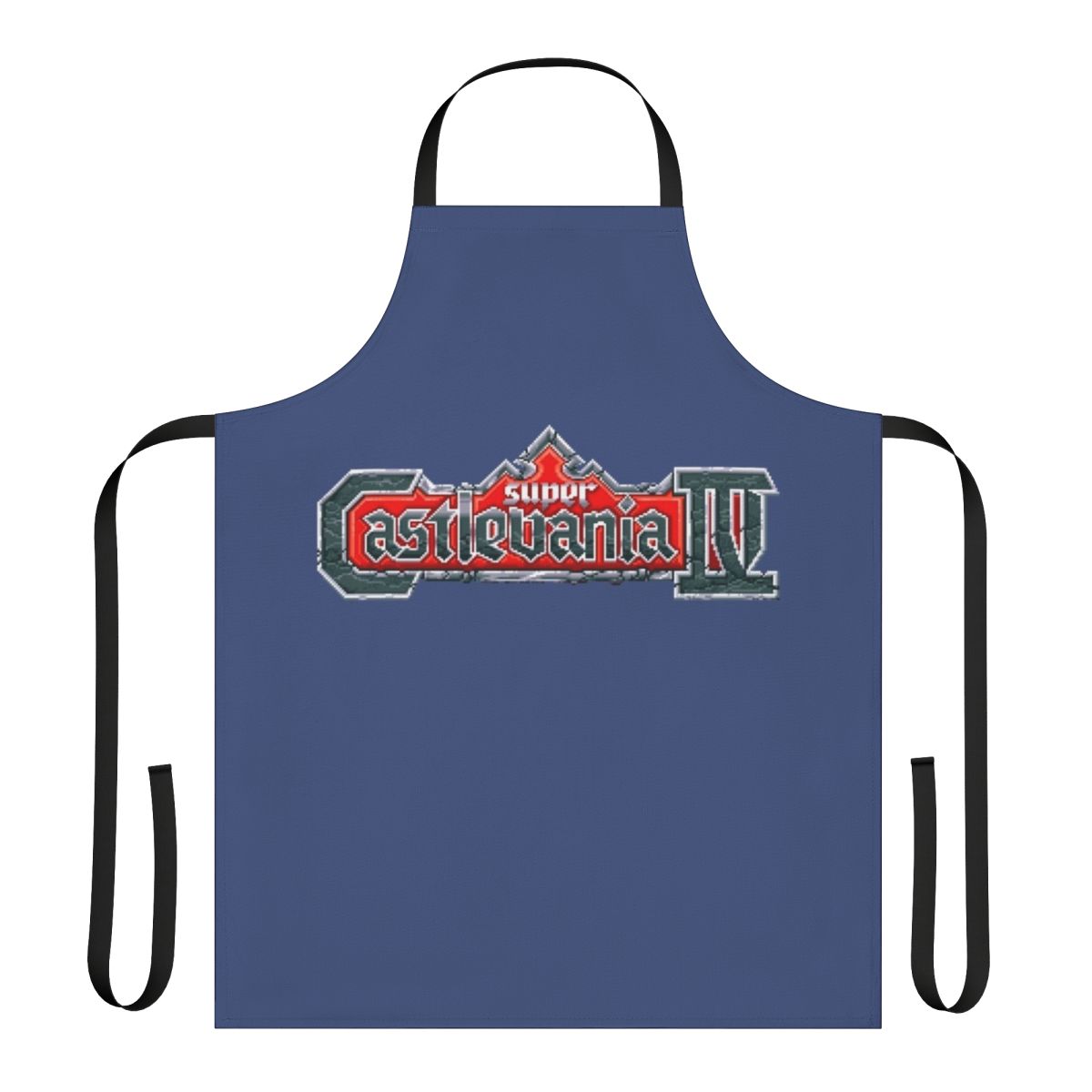 Castlevania-themed apron with classic video game graphics