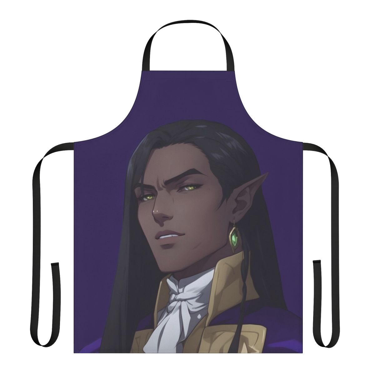 Castlevania Nocturne inspired apron with retro gaming elements