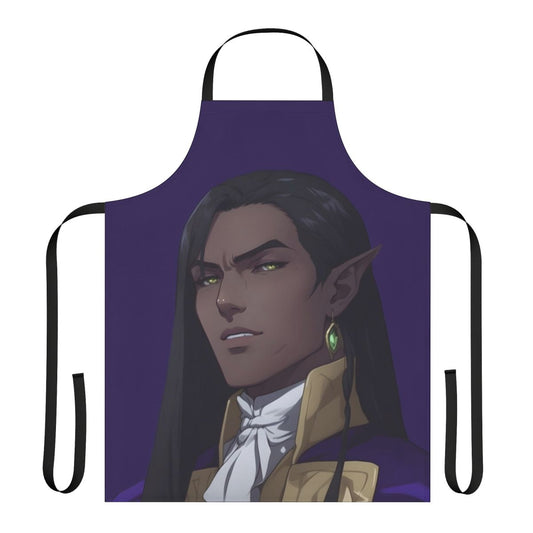 Castlevania Nocturne inspired apron with retro gaming elements