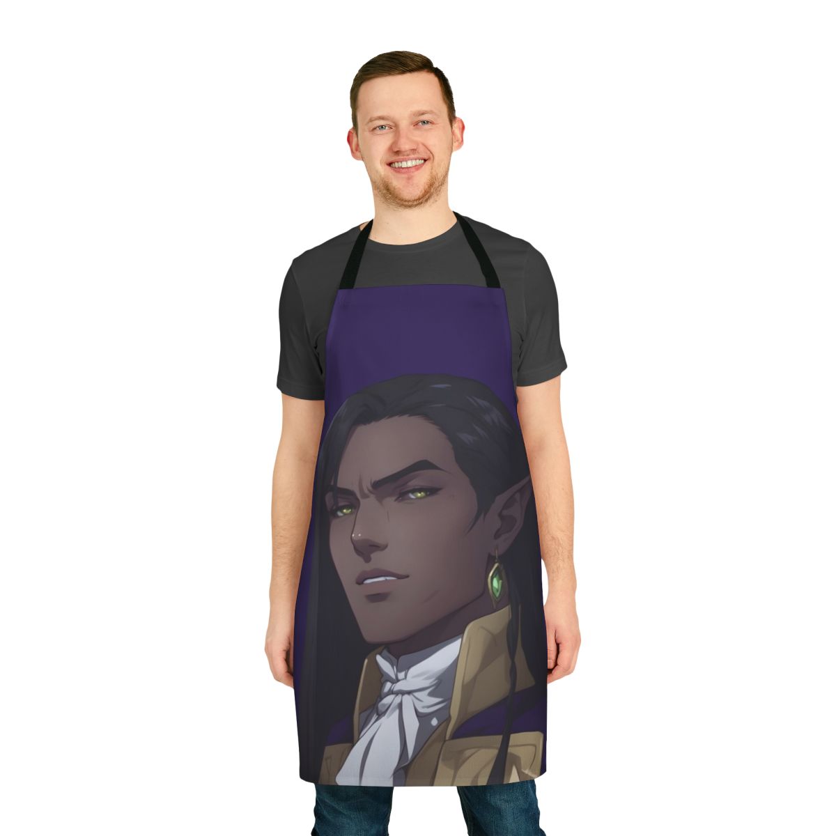 Castlevania Nocturne inspired apron with retro gaming elements