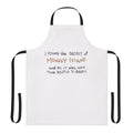 "Retro gaming inspired cooking apron featuring the iconic Monkey Island game series"