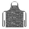 Retro gaming-themed kitchen apron with classic video game characters and references