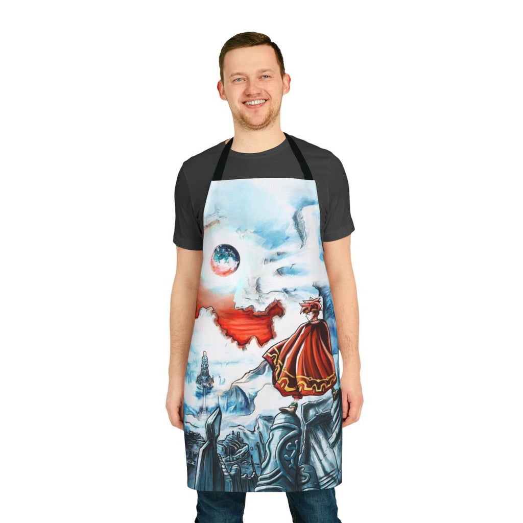 Terranigma SNES RPG-inspired apron with retro gaming design
