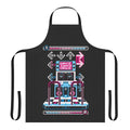 Retro gaming pixel art apron in a dance arcade style