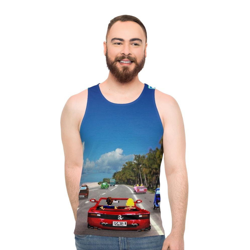 Retro gaming pixel art unisex tank top