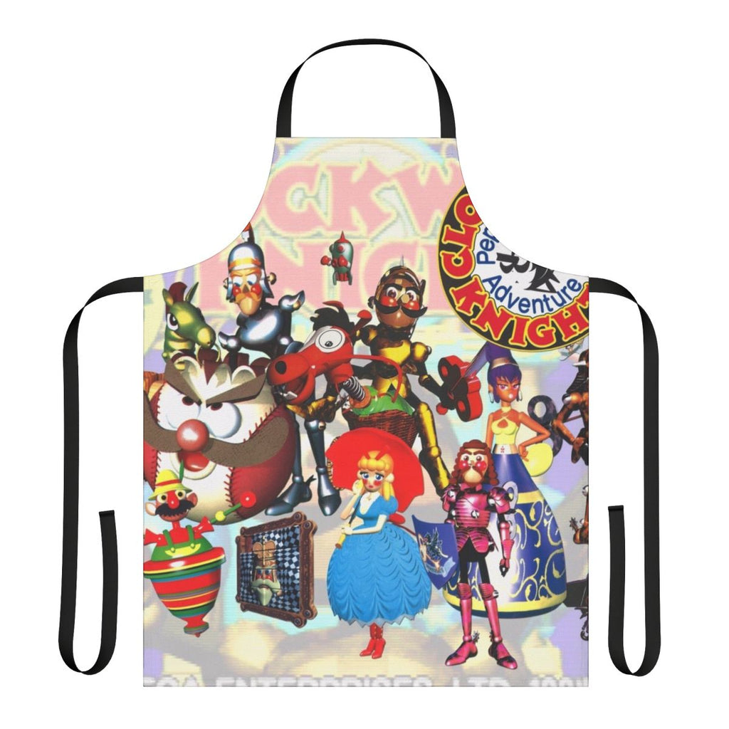 Square apron with a classic Clockwork Knight design, inspired by the Sega Saturn video game.