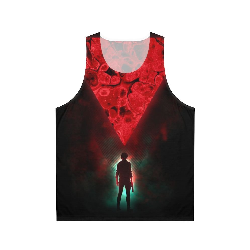 Unisex control tank top with retro gaming inspired design
