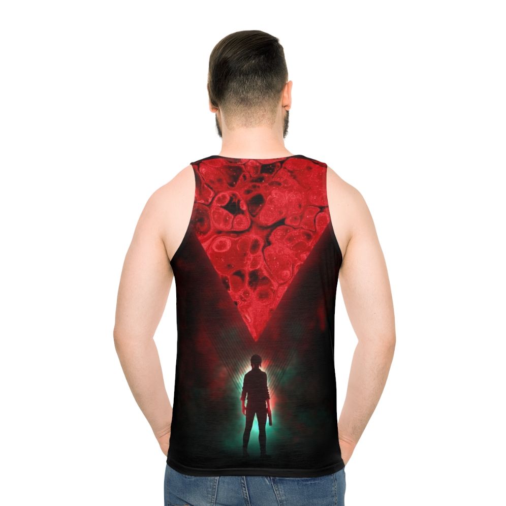 Unisex control tank top with retro gaming inspired design