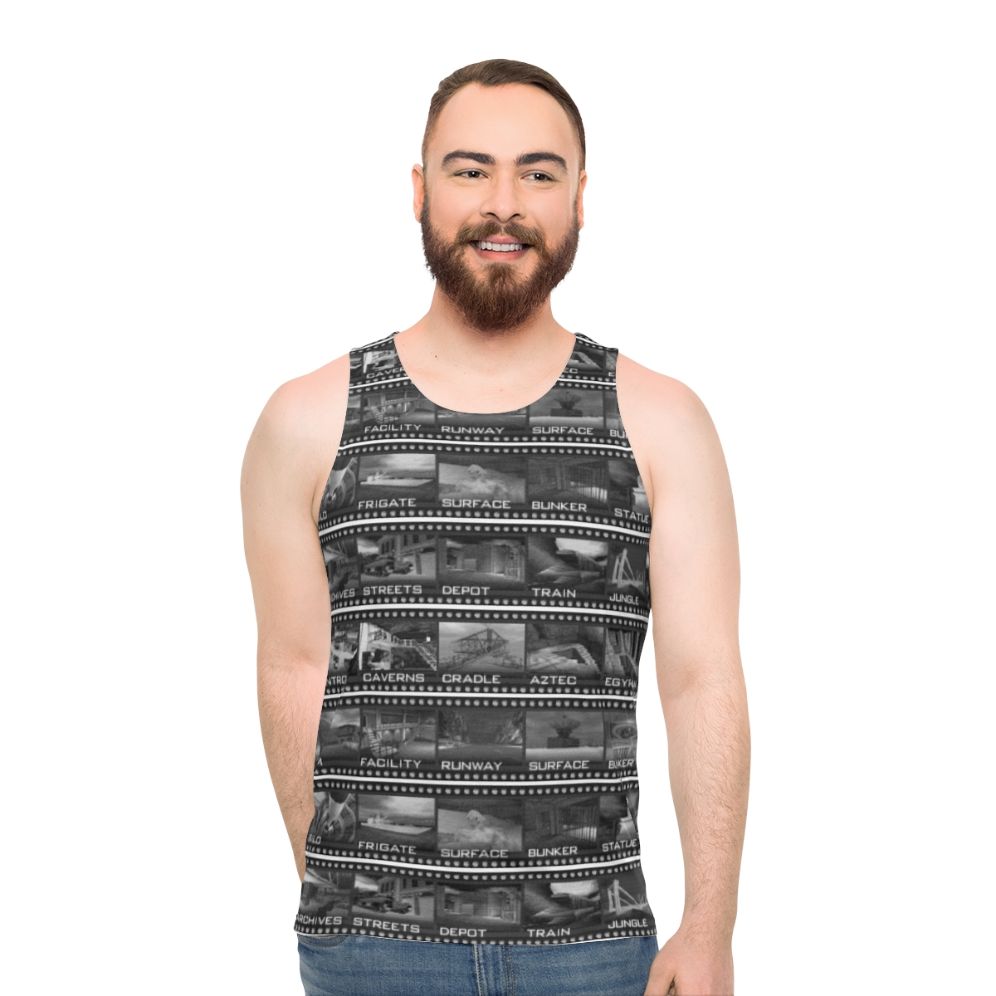 Retro gaming unisex tank top