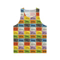 Retro gaming unisex tank top with Ticket to Ride the Trains design