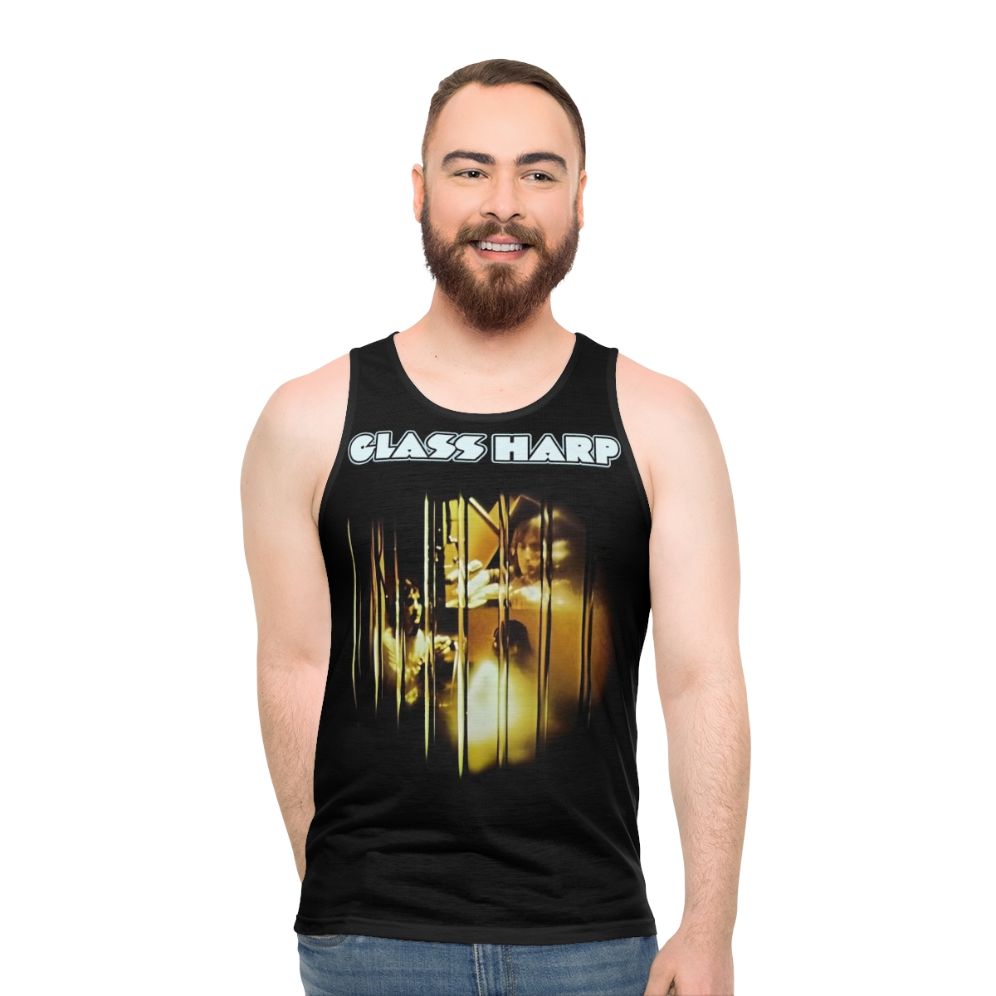 Retro Glass Harp Unisex Tank Top