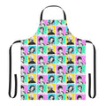 Colorful pop art-style apron with characters from the classic TV show The Golden Girls