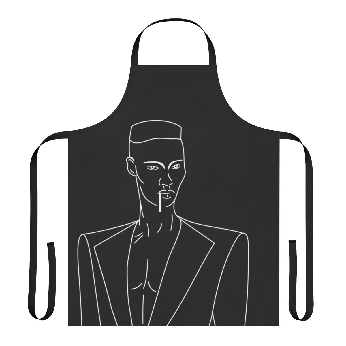 Retro apron featuring the iconic image of Grace Jones