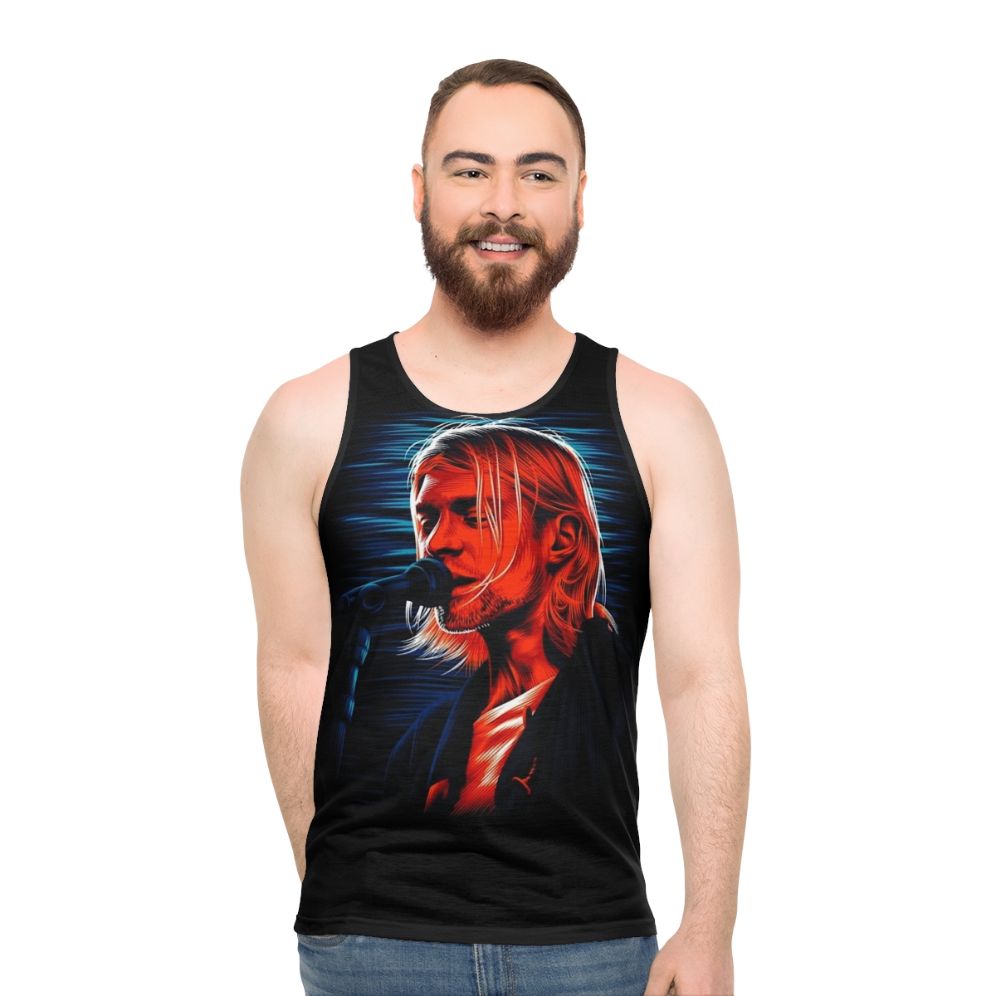 Retro grunge 90s Nirvana inspired unisex tank top