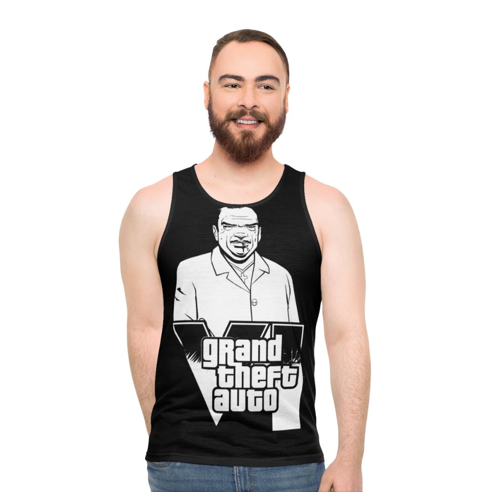 Retro GTA gaming unisex tank top
