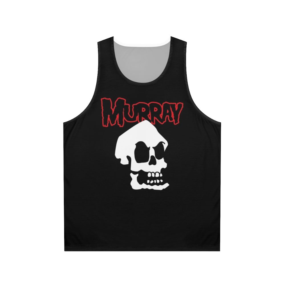 Unisex tank top with retro Guybrush Threepwood pixel art design