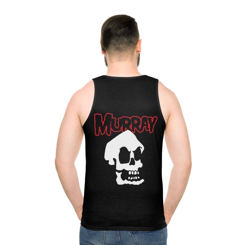 Unisex tank top with retro Guybrush Threepwood pixel art design