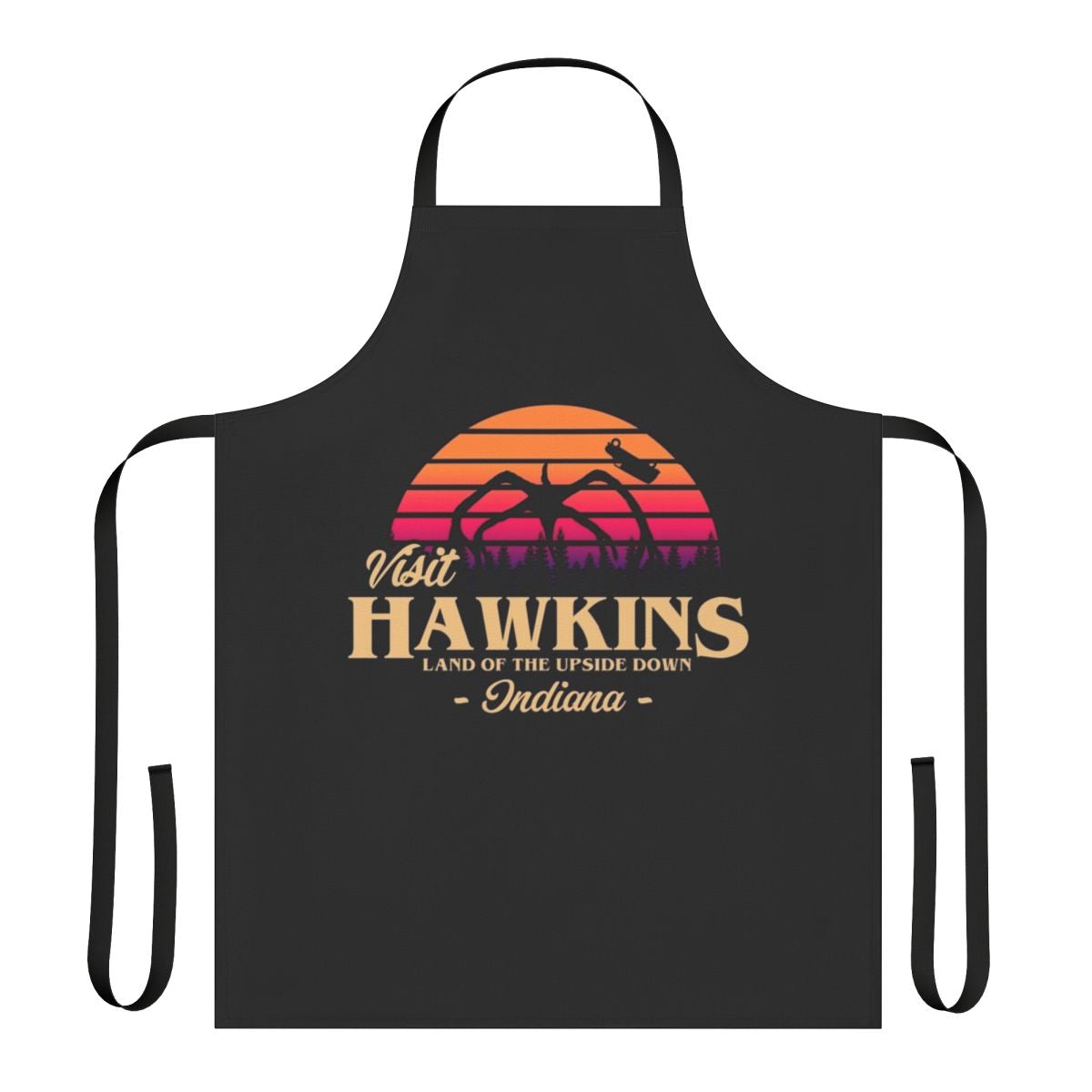 Retro-styled Hawkins apron with Stranger Things inspired design