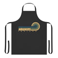 Retro-style stranger things apron featuring Hawkins, Indiana logo