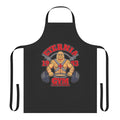 Retro He-Man Eternia inspired apron with characters like Skeletor, Beast Man, and Orko
