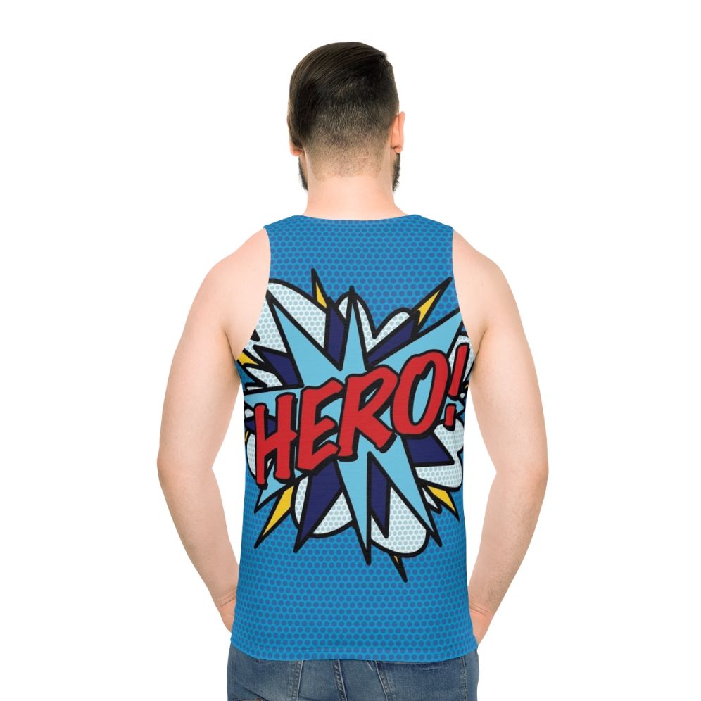 Retro hero comic book pop art unisex tank top