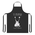 Retro apron featuring a graphic design inspired by Daniel Johnston's "Hi, How Are You" album cover
