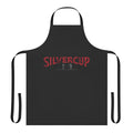 Highlander-themed apron with a retro 80s movie design