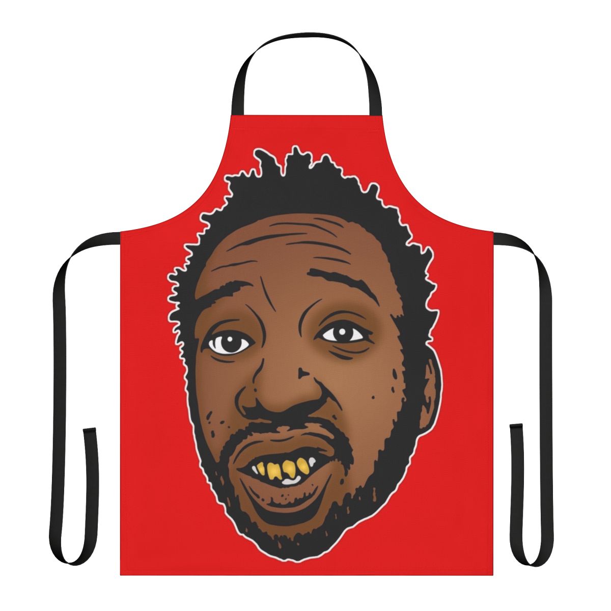 Retro hip hop inspired apron with Ol Dirty Bastard design