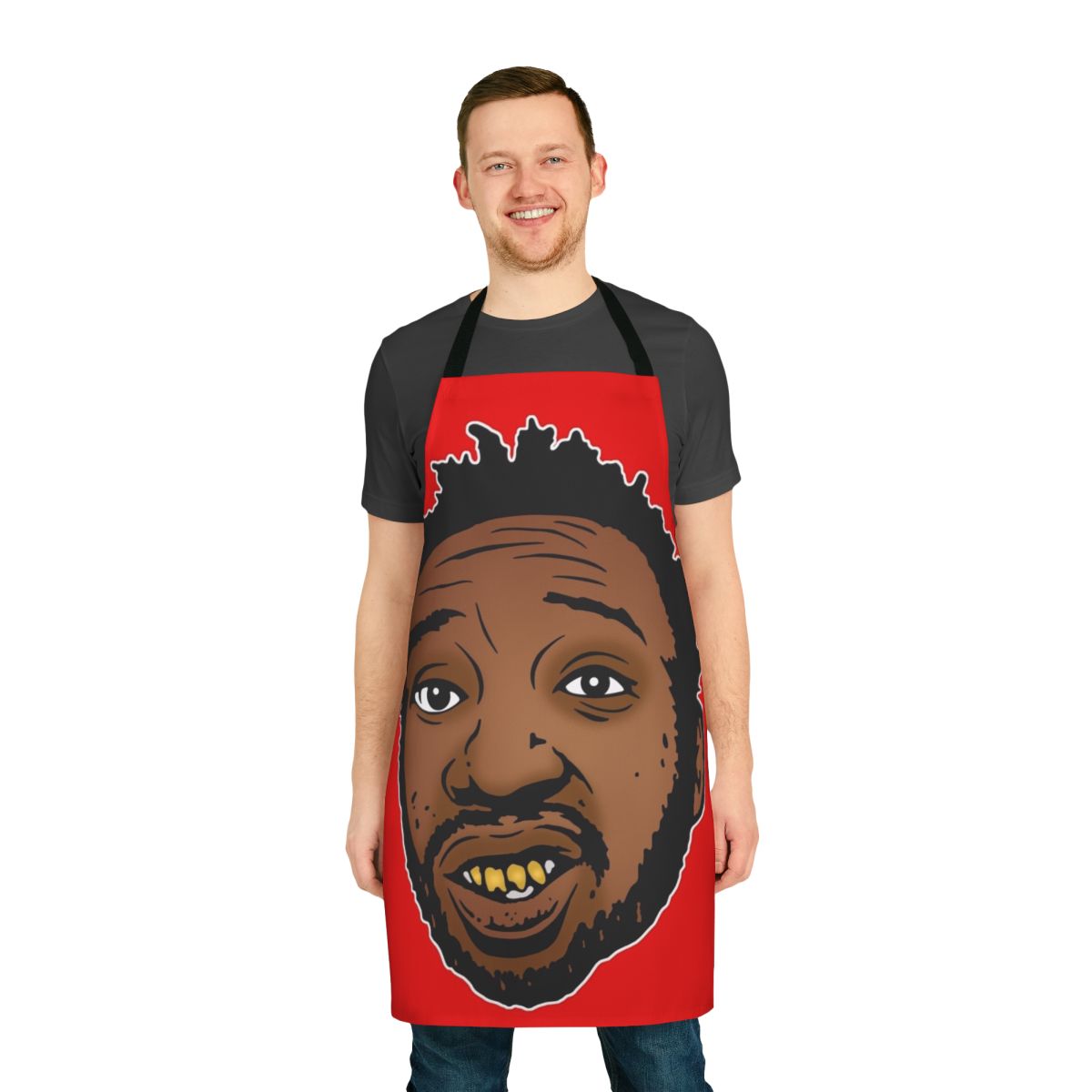 Retro hip hop inspired apron with Ol Dirty Bastard design