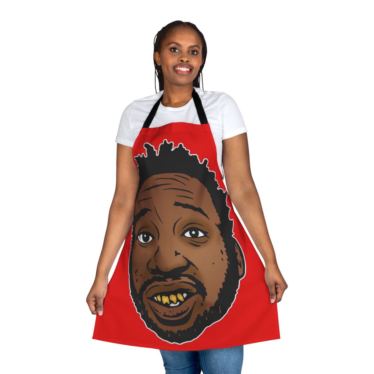 Retro hip hop inspired apron with Ol Dirty Bastard design