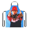 Vintage-style apron featuring graphic inspired by the iconic rap artist Ll Cool J