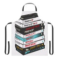 Apron featuring a vintage VHS stack design inspired by the Friday the 13th horror movie franchise