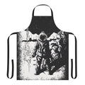 Retro horror movie inspired apron with a design reminiscent of The Thing by John Carpenter.