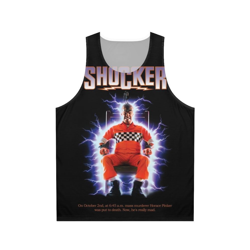 Retro horror movie shocker unisex tank top