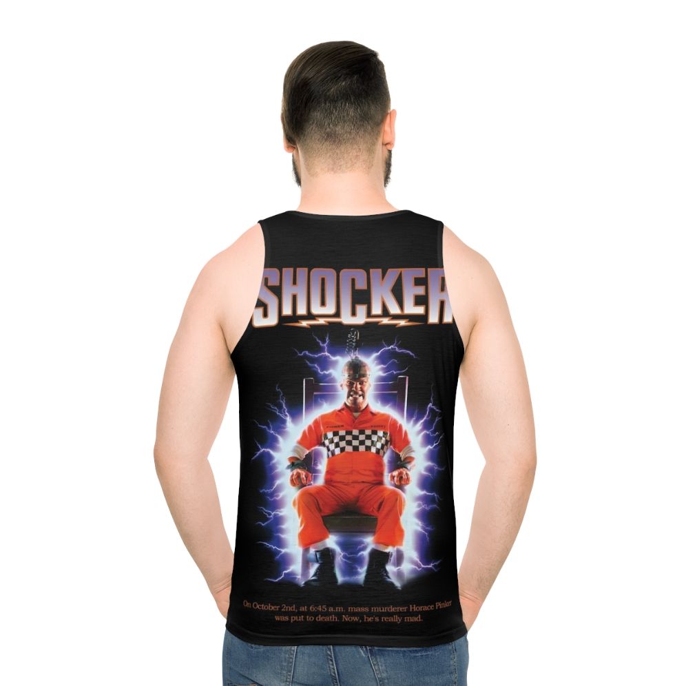 Retro horror movie shocker unisex tank top
