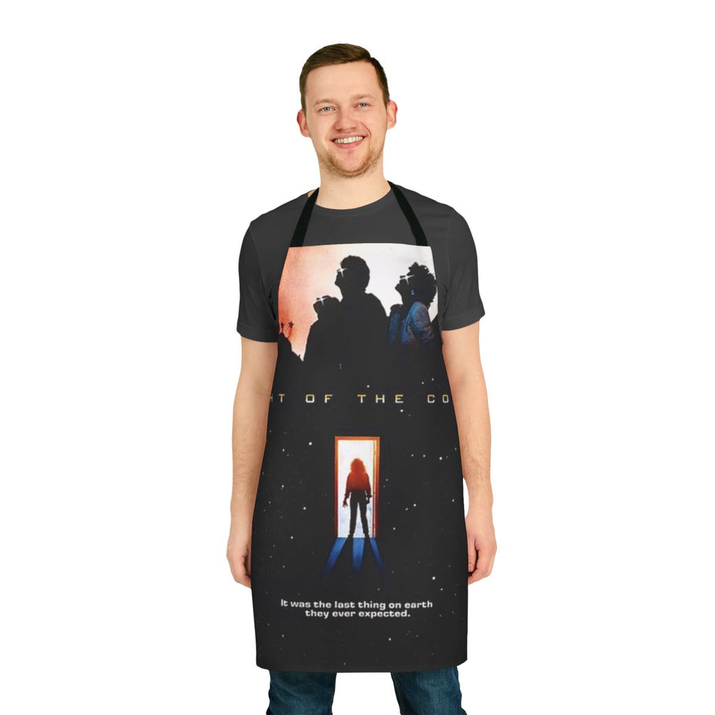 Apron featuring a vintage movie poster design for the classic 1980s horror film "Night of the Comet"