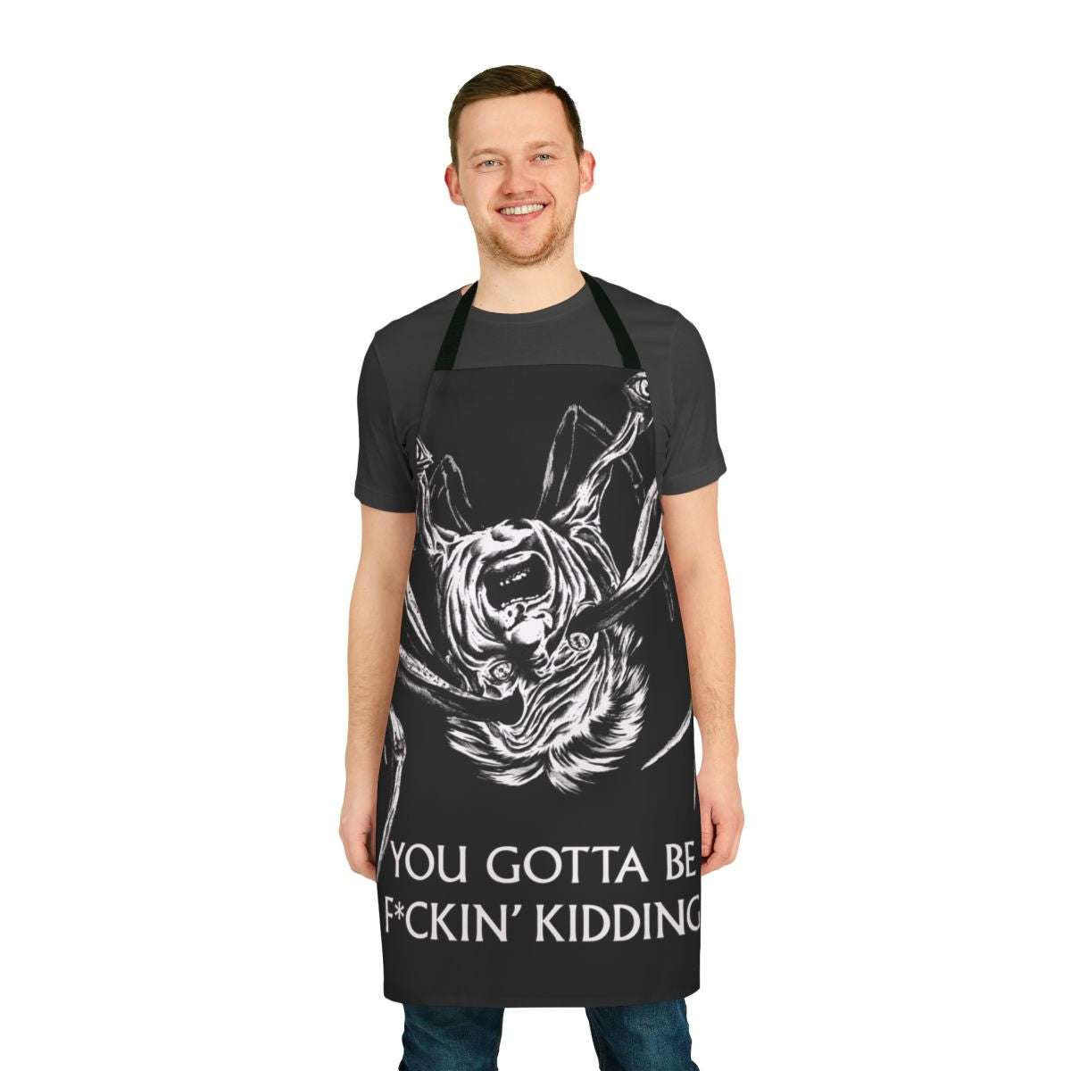 Retro apron inspired by the 1982 horror classic "The Thing" directed by John Carpenter.