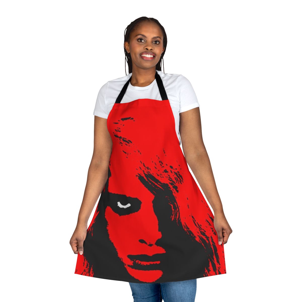 Apron featuring a classic horror movie design, with zombies and the "Night of the Living Dead" title
