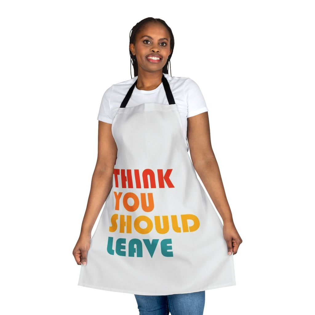 Retro-style apron inspired by the popular sketch comedy series "I Think You Should Leave with Tim Robinson"