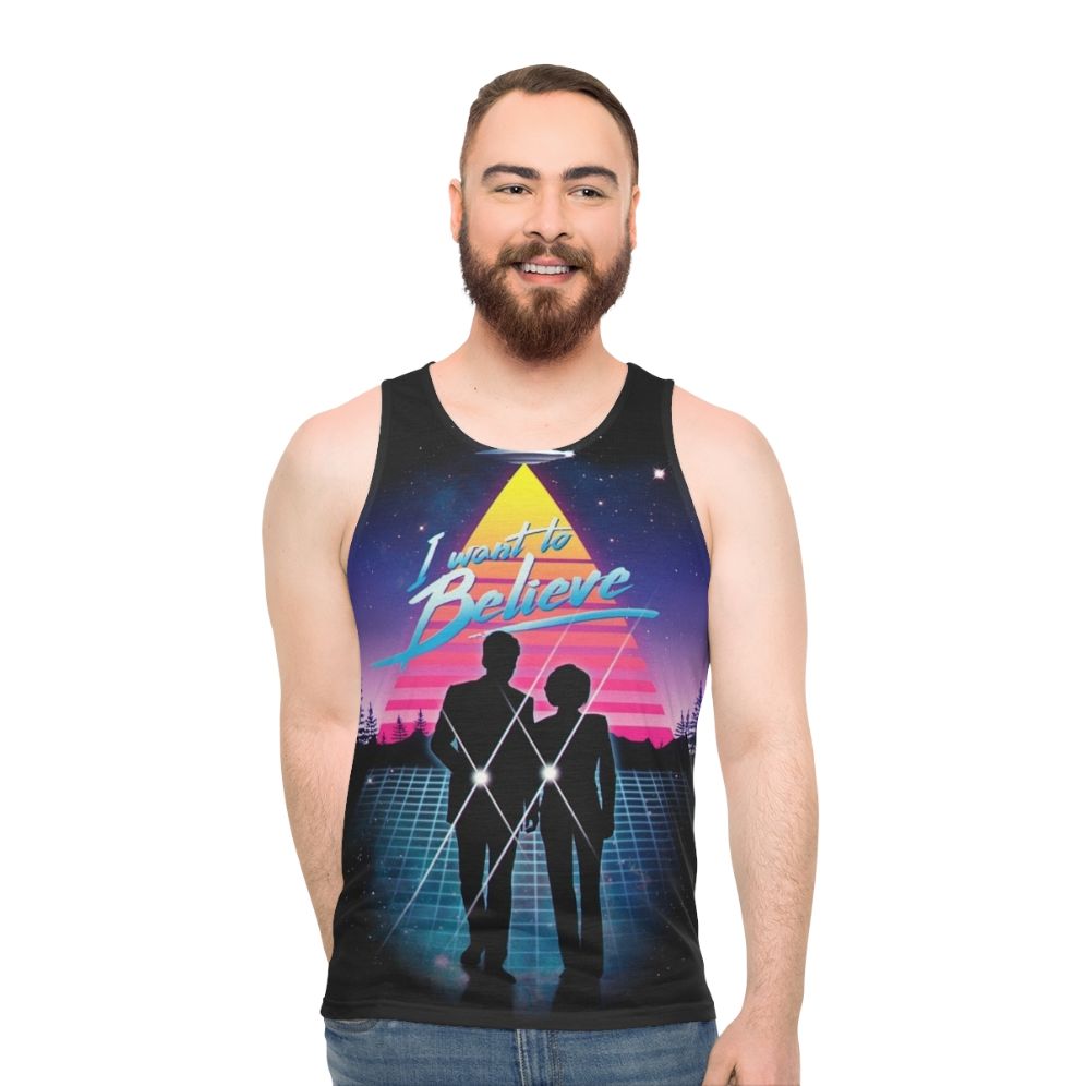 Retro "I Want to Believe" Unisex Tank Top