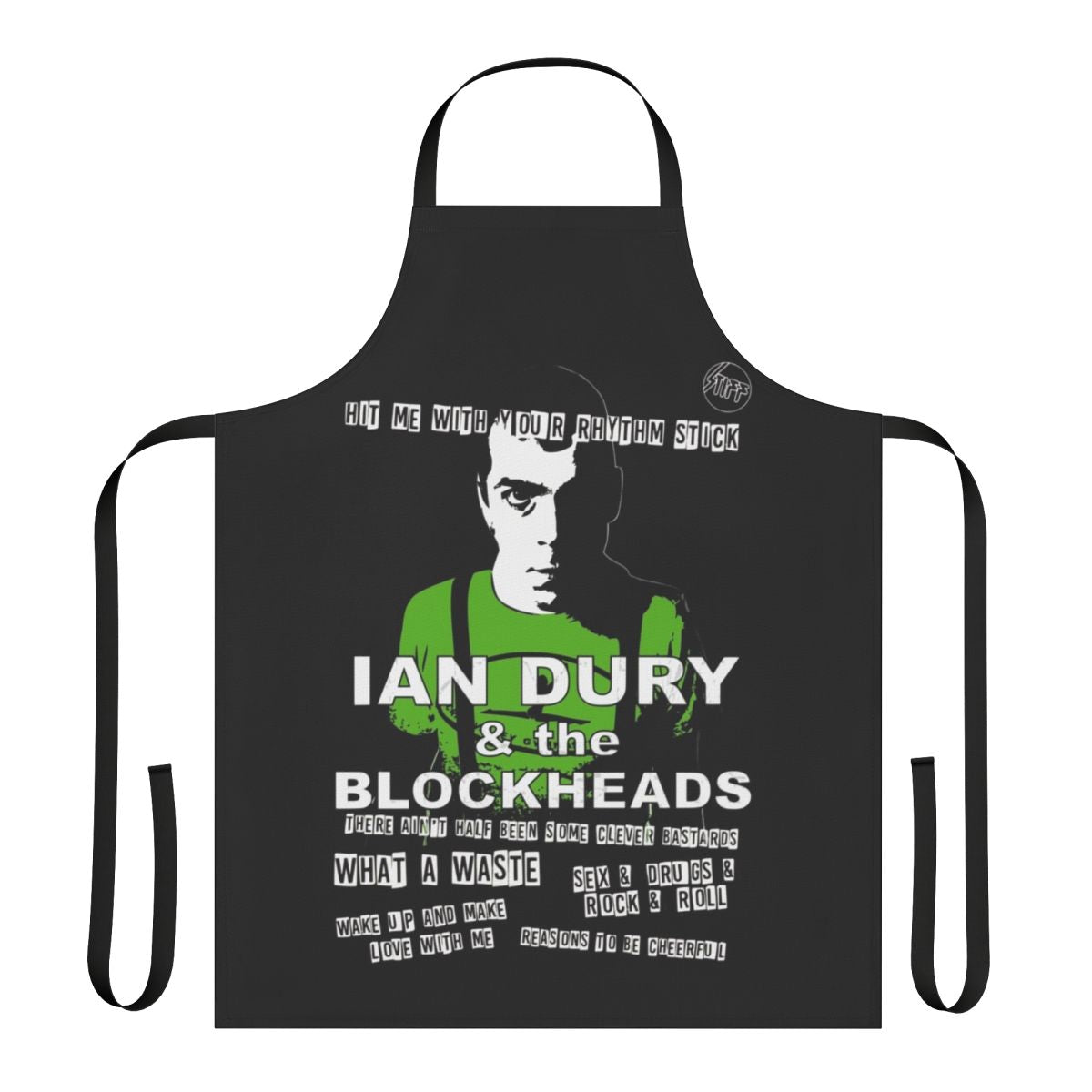 Ian Dury Blockheads Inspired Cooking Apron for Music Lovers