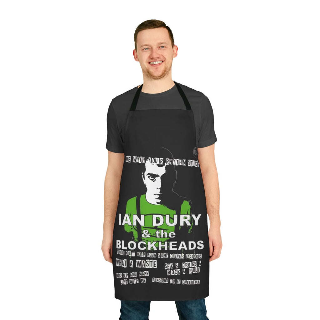 Ian Dury Blockheads Inspired Cooking Apron for Music Lovers