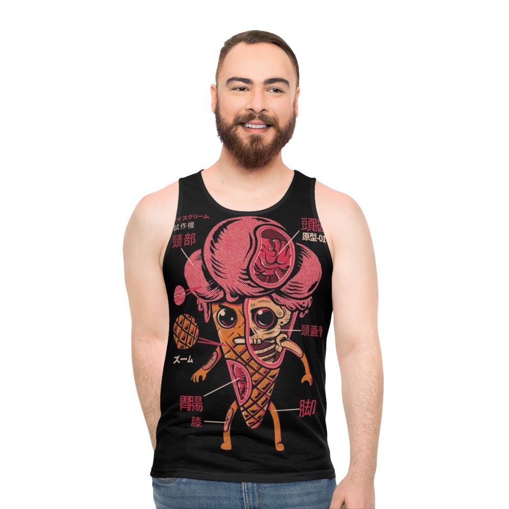 Retro Ice Cream Kaiju Unisex Tank Top