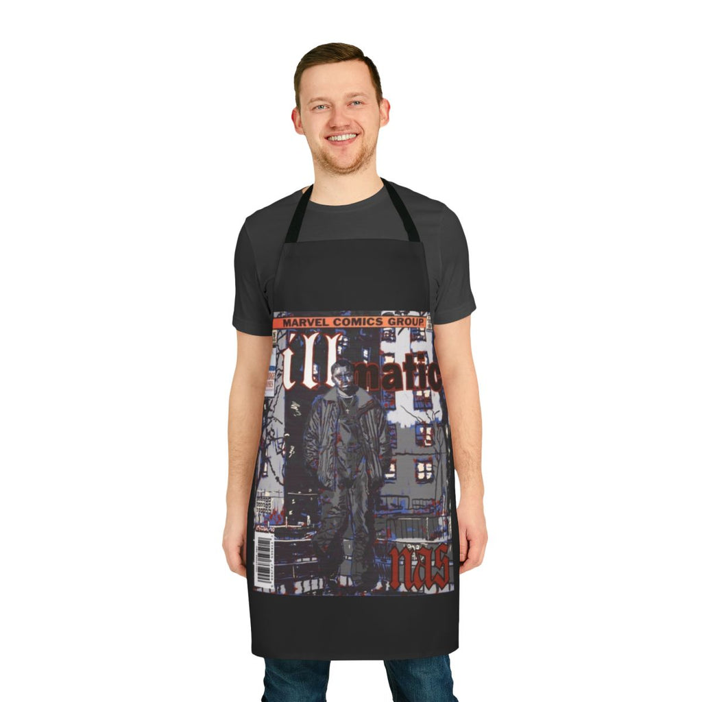 Retro-style apron featuring the iconic Illmatic album cover art by Nas